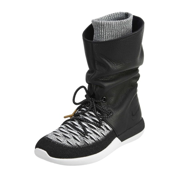 NIKE Roshe Two Hi Flyknit Trainers Sneakers Boots - Picture 1 of 9
